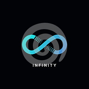 Infinity symbol, abstract icon