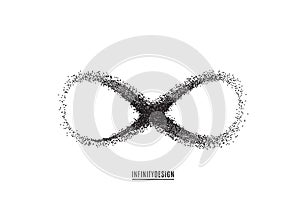 Infinity symbol background. Endless concept