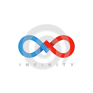 Infinity symbol, business communication concept
