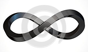 Infinity Symbol Carbon Fibre