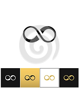 Infinity symbol or cycle eternity vector icon