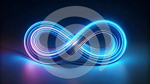 Infinity symbol on dark background