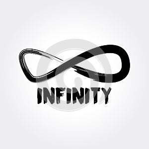 Infinity Symbol. Hand Drawn Logo Concept