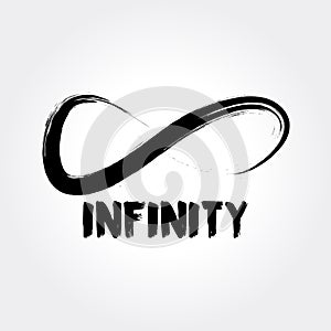 Infinity Symbol. Hand Drawn Logo Concept