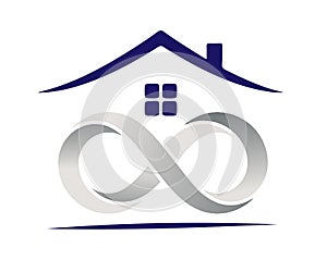 Infinity symbol House Logo