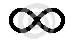 Infinity Symbol Icon for Eternity and Limitless, vector design Generative AI