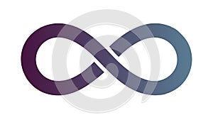 Infinity Symbol Icon for Eternity and Limitless, vector design Generative AI