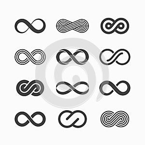 Infinity symbol icons photo