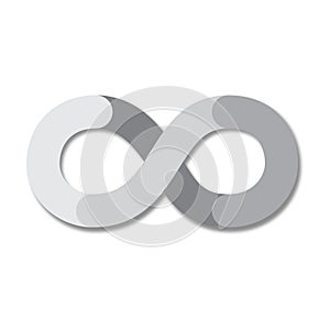 Infinity symbol. infinite icon. vector illustration