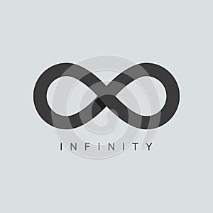 Infinity symbol, infinite logo, limitless sign