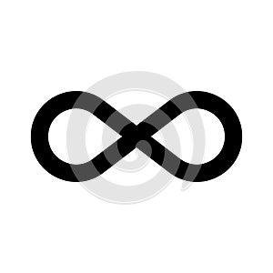 Infinity symbol. Limitless concept sign. Eternal loop icon. Endlessness emblem. Vector illustration. EPS 10. photo