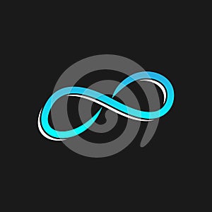 Infinity symbol limitless logo design