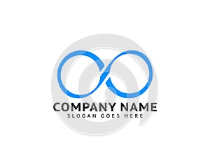 Infinity Symbol Logo Design Vector Illustration