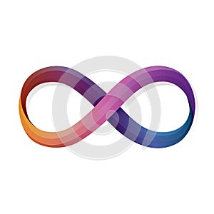 infinity symbol. Vector illustration decorative design