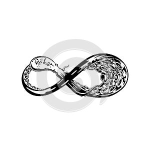 Infinity symbol vector illustration design