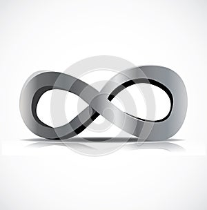 Infinity symbol vector illustration On White Background