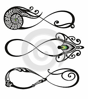 Infinity symbolfor your design. Infinity loop icon design. isolated on white background. Vector illustration