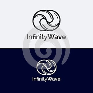 Infinity Wave Logo Template