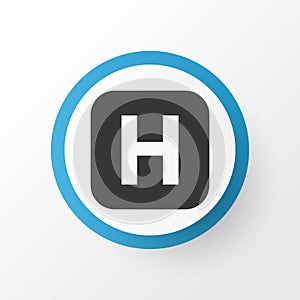 Infirmary Icon Symbol. Premium Quality Isolated Hospital Element In Trendy Style.