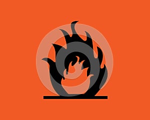 Inflammable symbol photo