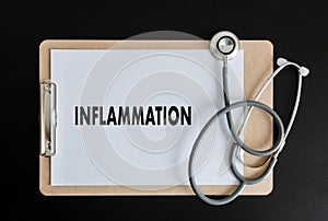Inflammation Joint inflammation concept Medical Report , lymph photo