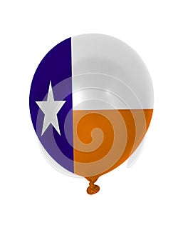 Inflatable balloon with Texas state flag