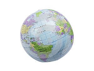 Inflatable globe isolated