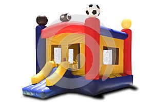 Inflatable children's playground photo