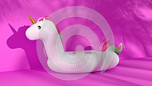 Inflatable pool float unicorn.