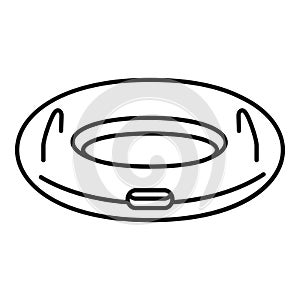 Inflatable ring icon, outline style