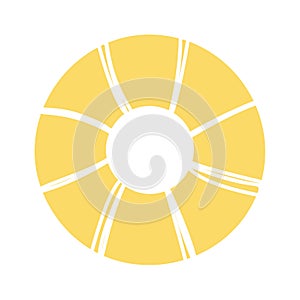 Inflatable rubber ring summer design