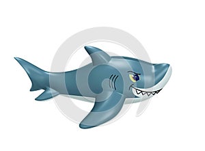 Inflatable shark with clipping path