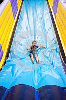 Inflatable slide