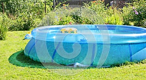 Inflatable swimming pool