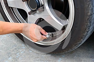 Inflate tires and check Pressure