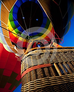 Inflated balloon from below photo