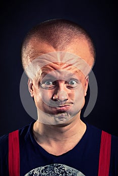 Inflated head photo