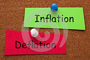 Inflation Deflation Concept