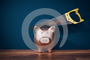 Inflation destroys savings concept