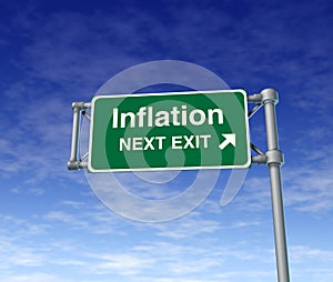 Inflation economy prices rise busiiness symbol