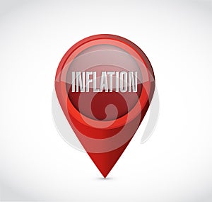 inflation pointer sign concept illustration