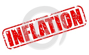 Inflation red stamp text