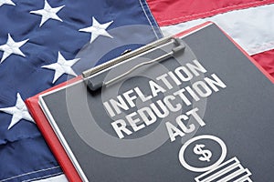 Inflation Reduction Act is shown using the text and the US flag photo