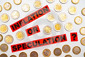 Inflation or speculation?