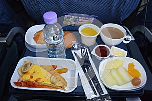 Inflight meal photo