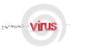 Influence and destruction of virus spread and spread on Germany
