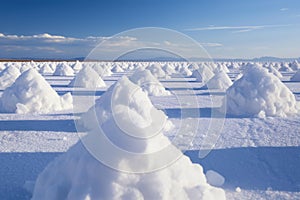 Influential Active salt structures. Generate Ai photo