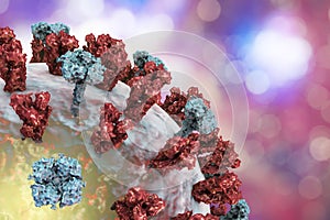 Influenza virus illustration