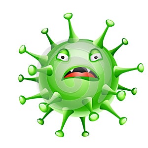 Influenza virus illustration.