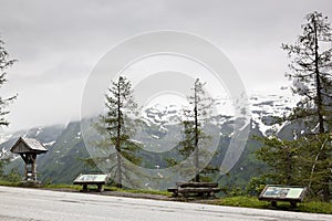 Info along Grossglockner High Alpine Road, Austria